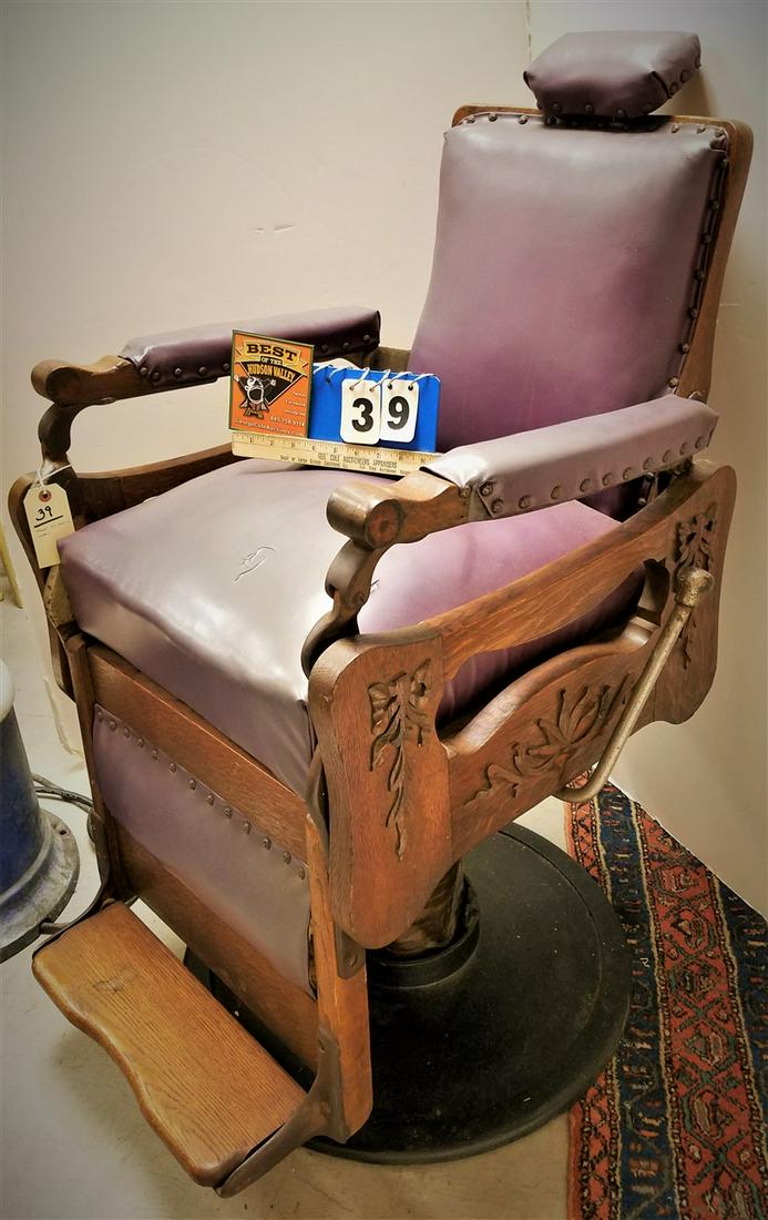 THEO A. KOCHS CO. OAK BARBER CHAIR (1 of 2)