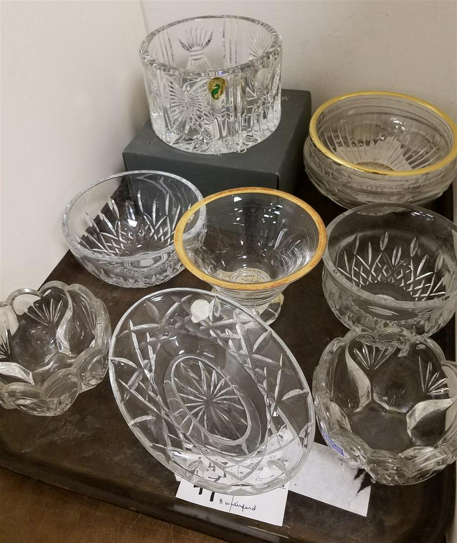 TRAY 8 PC. WATERFORD SM. BOWLS (1 of 1)