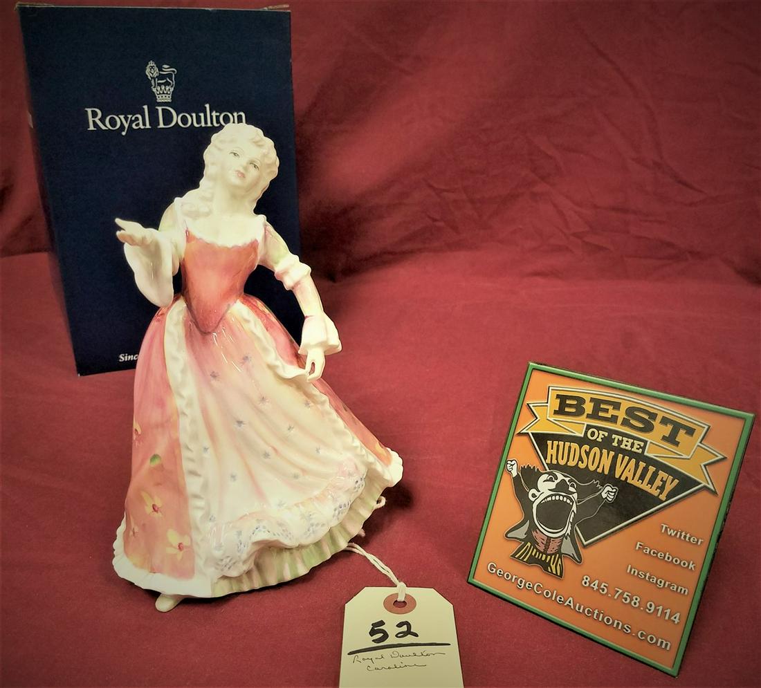 ROYAL DOULTON FIGURINE CAROLINE 8" W/ BX: ROYAL DOULTON FIGURINE CAROLINE 8" W/ BX