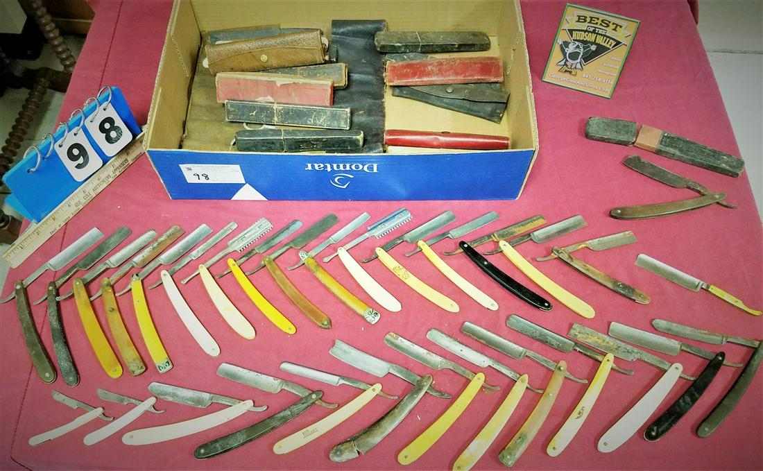 BX. 50+ STRAIGHT RAZORS (1 of 3)