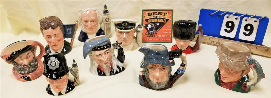 TRAY 9 ROYAL DOULTON CHARACTER CREAMERS, THE POACHER, (1 of 3)