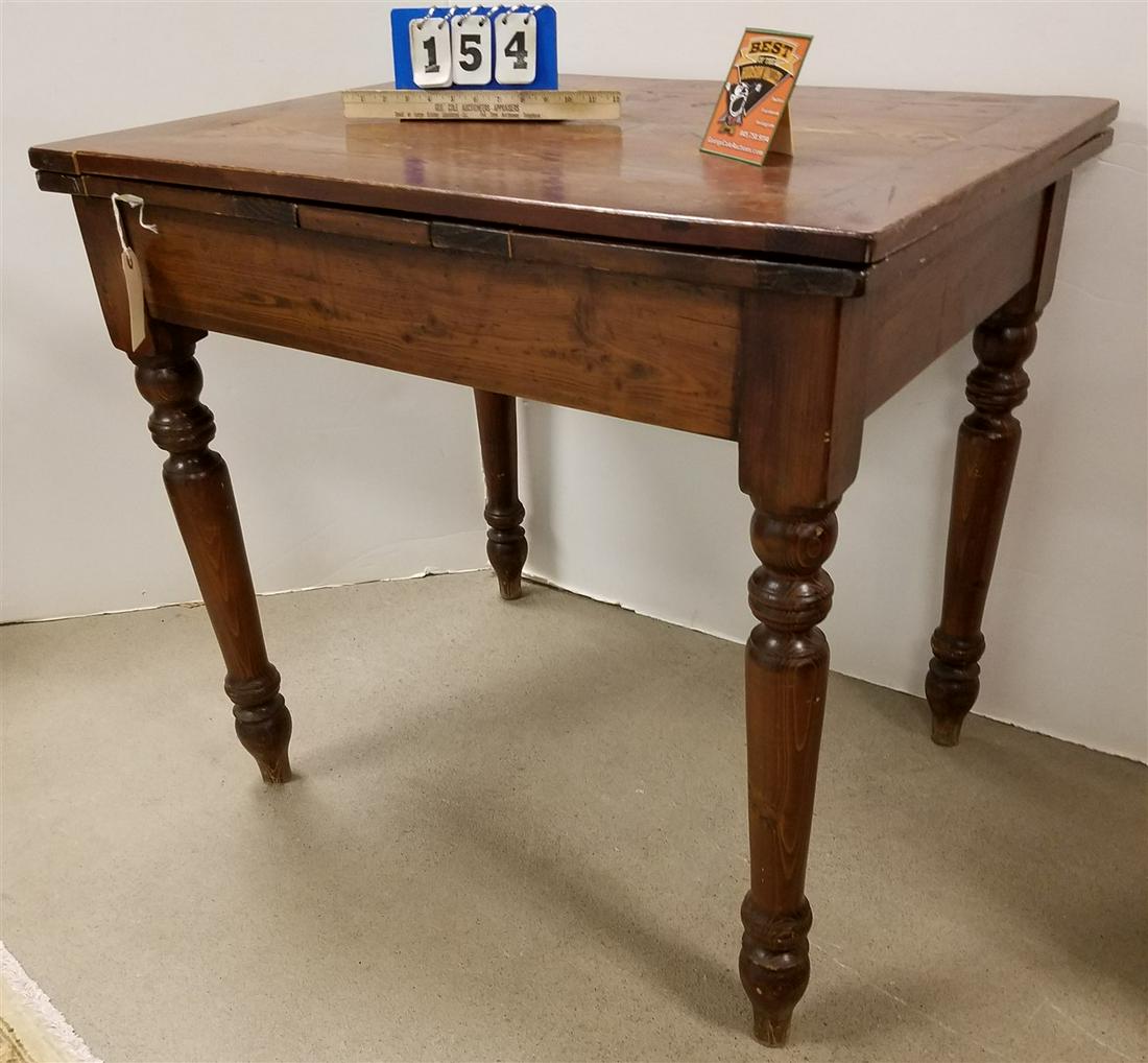 CONTINENTAL 19th c. PINE REFECTORY TABLE, 32.5"H X (1 of 3)