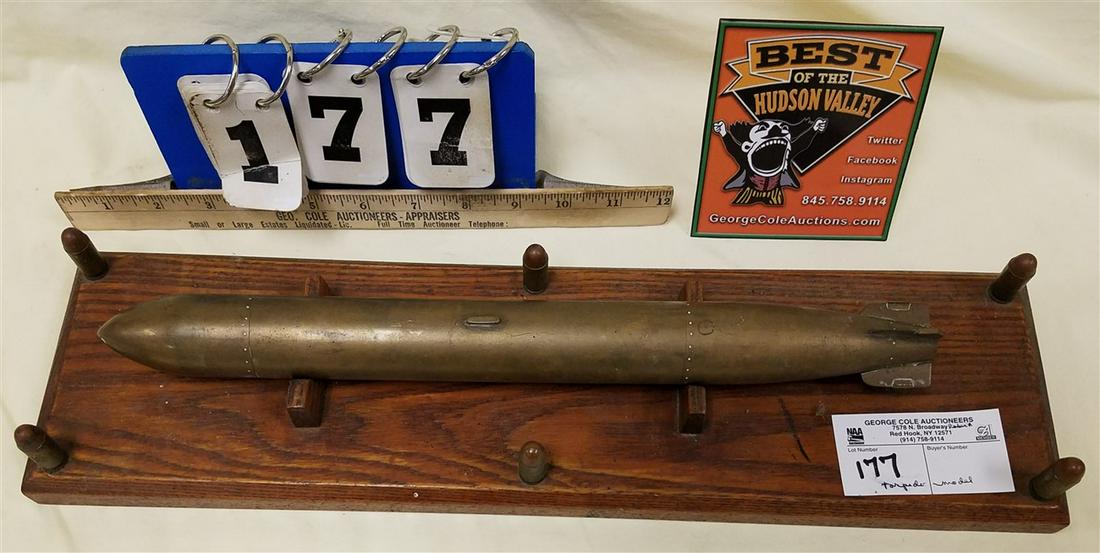 BRASS TORPEDO MODEL 14.5": BRASS TORPEDO MODEL 14.5"