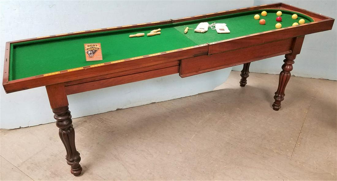 ENGLISH c.1840 BAGATELLE TABLE, 35.5"H X 47.75"L X 24"W (1 of 5)