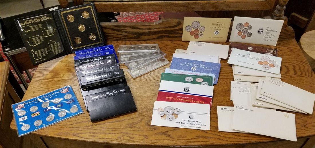 LOT PROOF COIN SETS - 60's 70's 80's 90's (1 of 8)