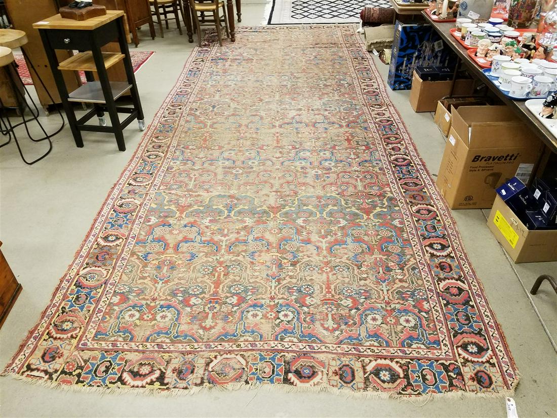 SEMI ANTIQUE PERSIAN, 7' X 18'6": SEMI ANTIQUE PERSIAN, 7' X 18'6"