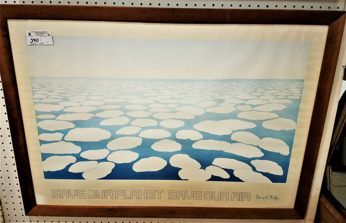 FRAMED PRINT SAVE OUR PLANET, SAVE OUR AIR BY GEORGIA (1 of 2)