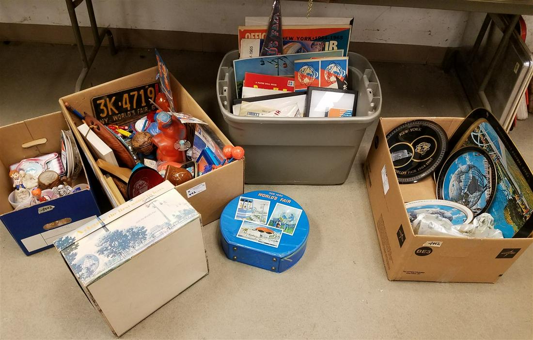 COLLECTION NY WORLDS FAIR 1964- 4 BOXES (1 of 5)