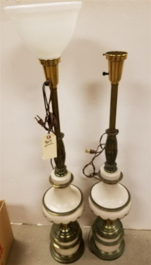 PR. METAL TABLE LAMPS, 39" (1 of 2)