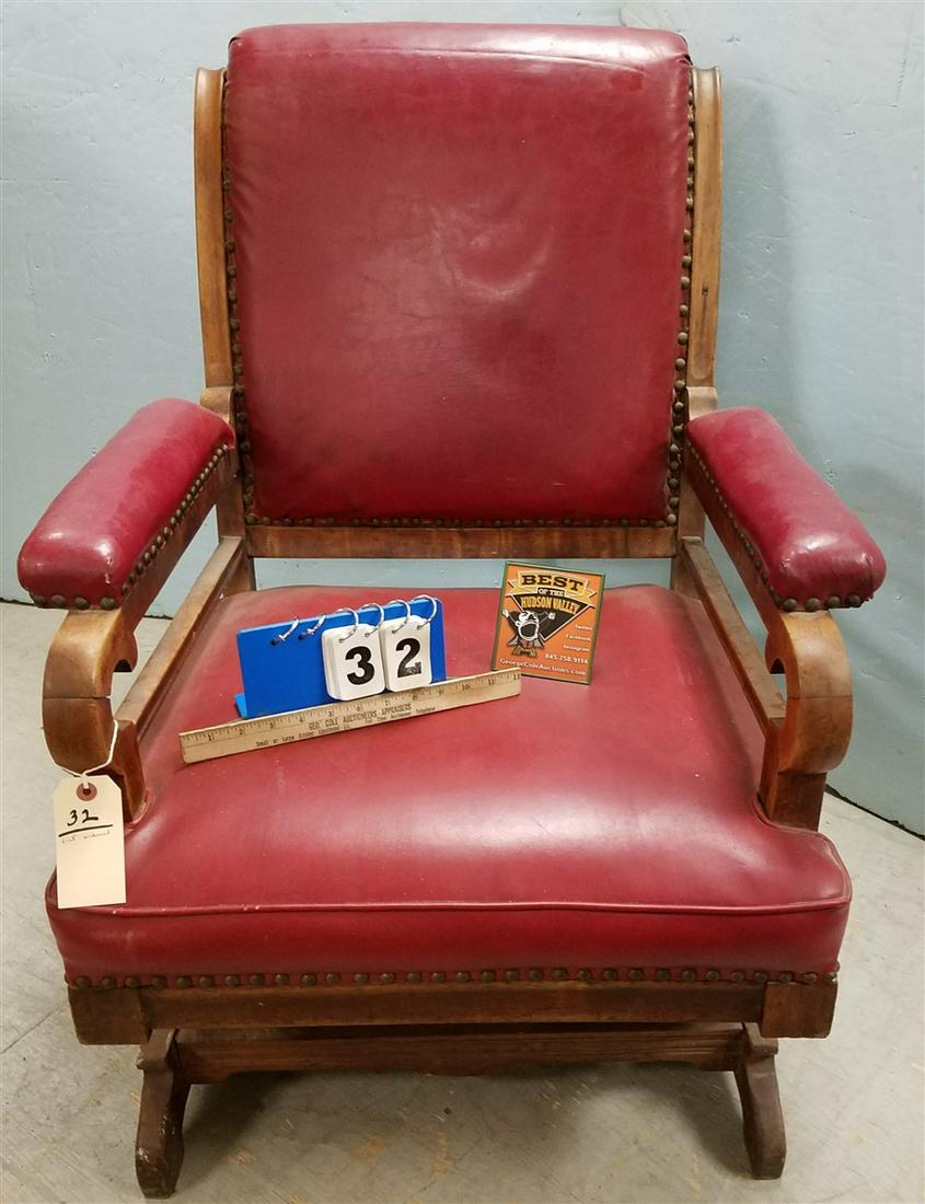 VICT. WALNUT PLATFORM ROCKER (1 of 2)