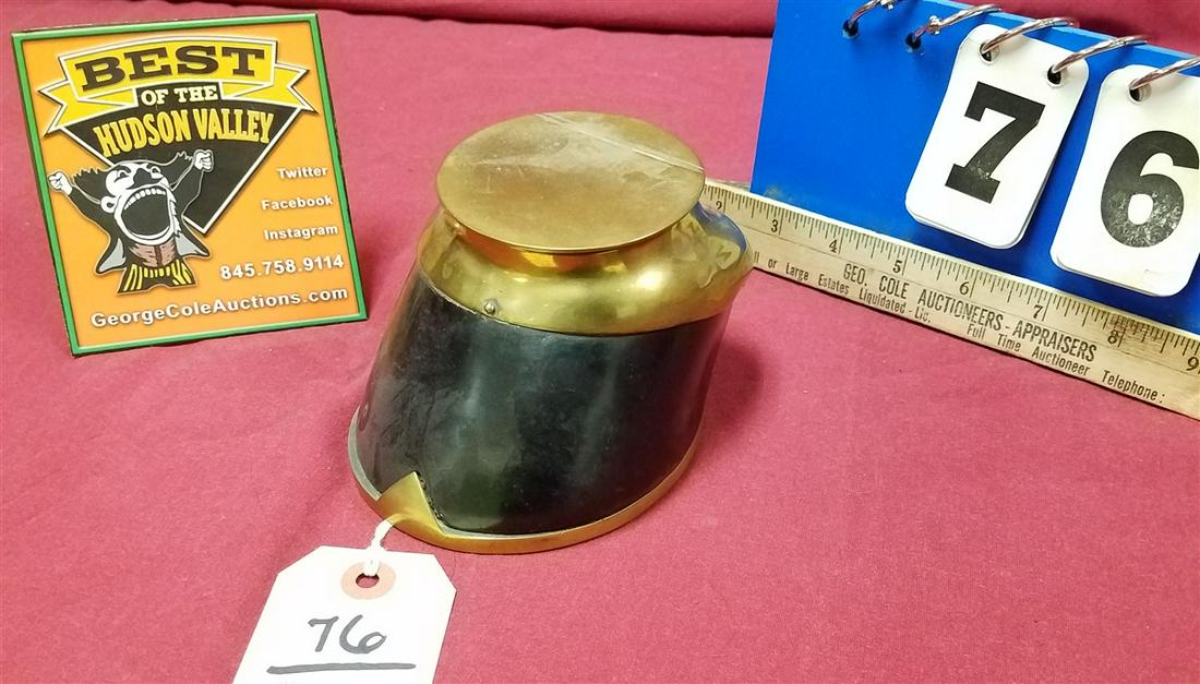 19th c. HORSE HOOF INKWELL: 19th c. HORSE HOOF INKWELL