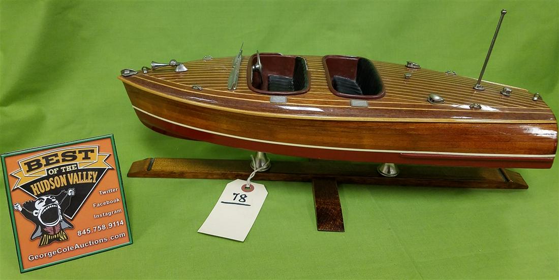 MODEL OF A CHRIS CRAFT-CRAFT BOAT, 17.5"L (1 of 4)