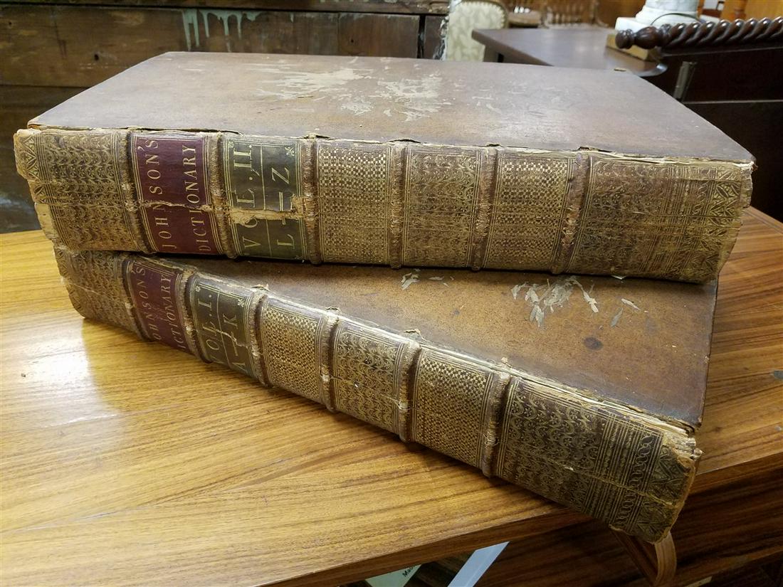 2 VOLS. 1773 PRINTING; DICTIONARY OF THE ENGLISH (1 of 3)