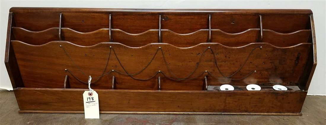 c.1820 CAMPAIGN MAHOG, LETTER FILE, 12"H X 37"W X (1 of 1)