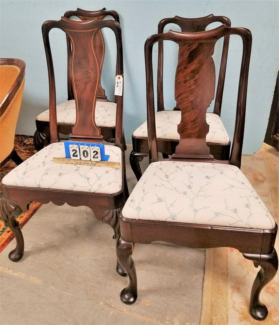 2PR. QA STYLE MAHOG, SIDE CHAIRS (1 of 2)