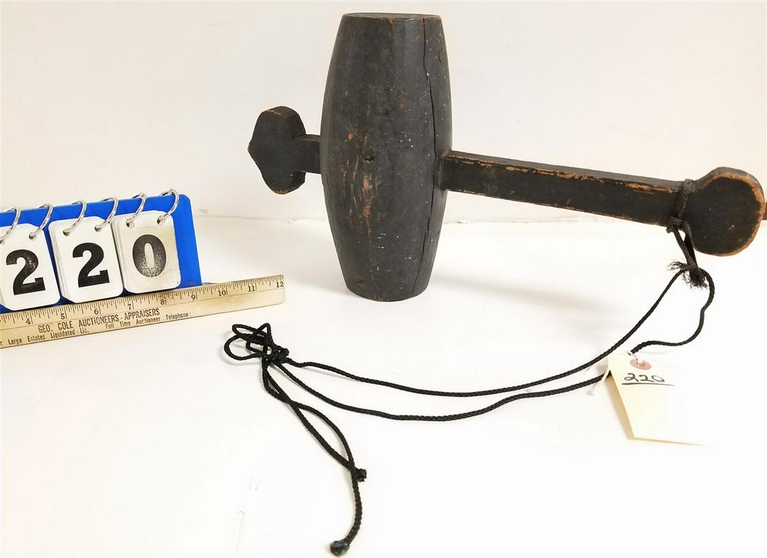 WOODEN MALLET, 16.5" X 9" (1 of 2)