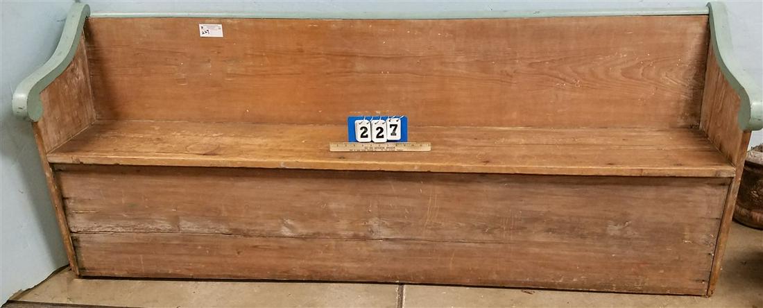 PRIM. BENCH, 6'7"L X 31"H (1 of 2)