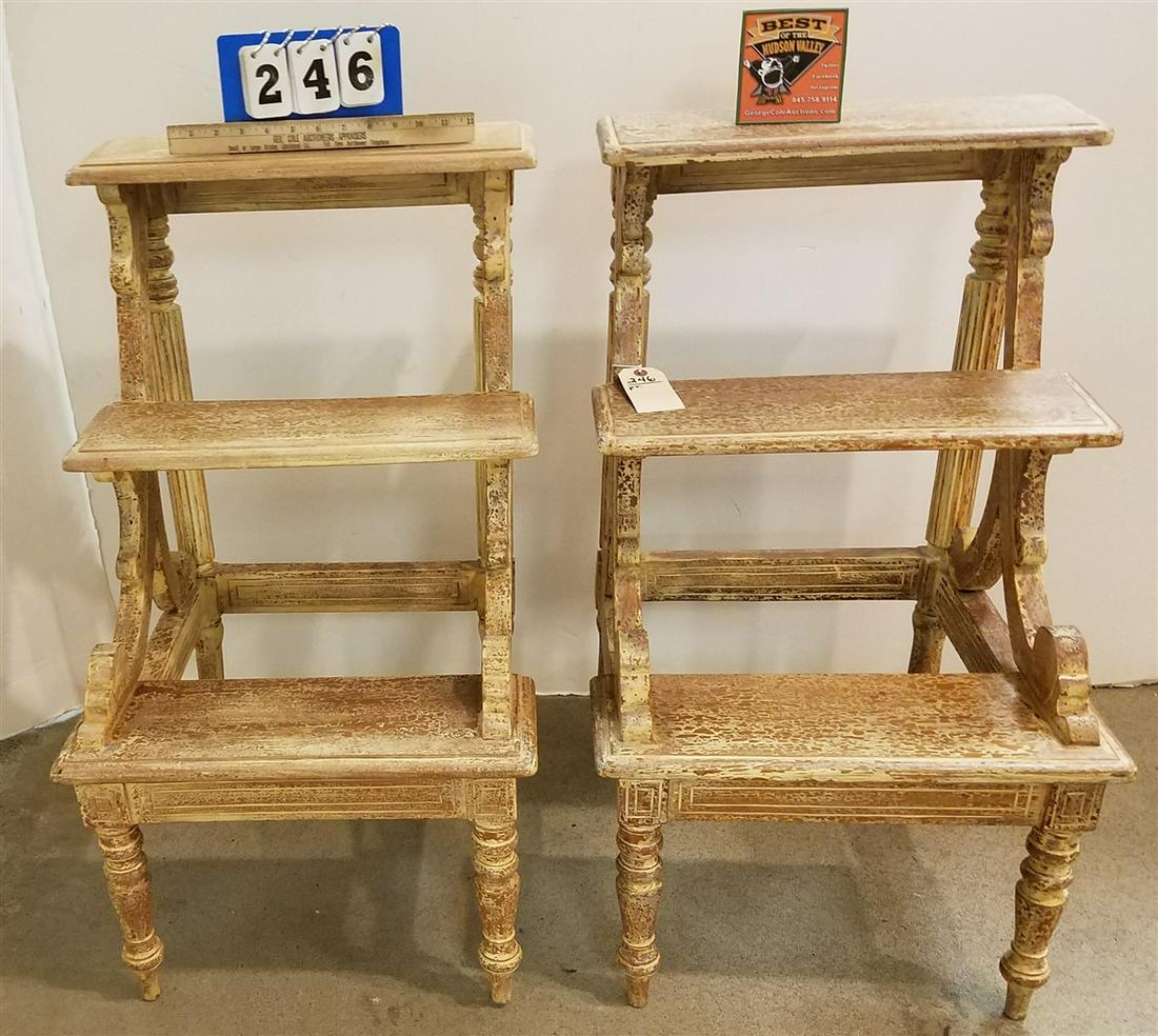 PR. LIBRARY STEPS, 31.75"H X 18.5"W X 2.75"D (1 of 2)