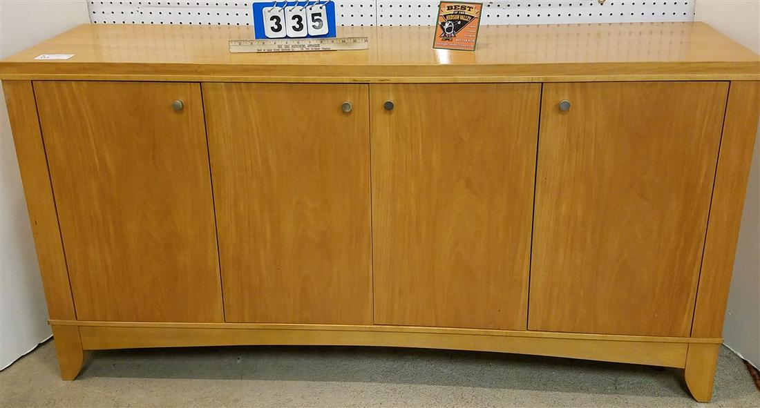 ETHAN ALLEN MAPLE CABINET, 32.25"H X 62"W X 16"D (1 of 3)