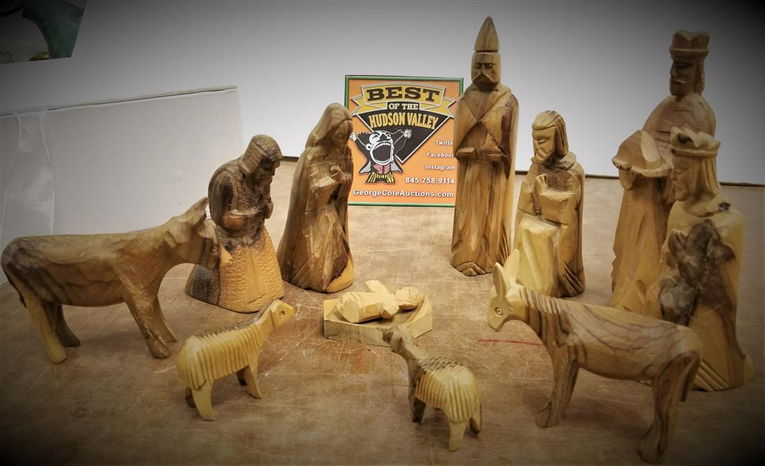 BX 11PC. CRECHE SET, MADE IN BETHLEHEM: BX 11PC. CRECHE SET, MADE IN BETHLEHEM