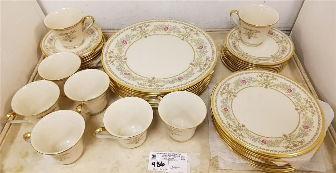 TRAY/ 40PC. LENOX CASTLE GARDEN DINNER SERVICE (1 of 3)