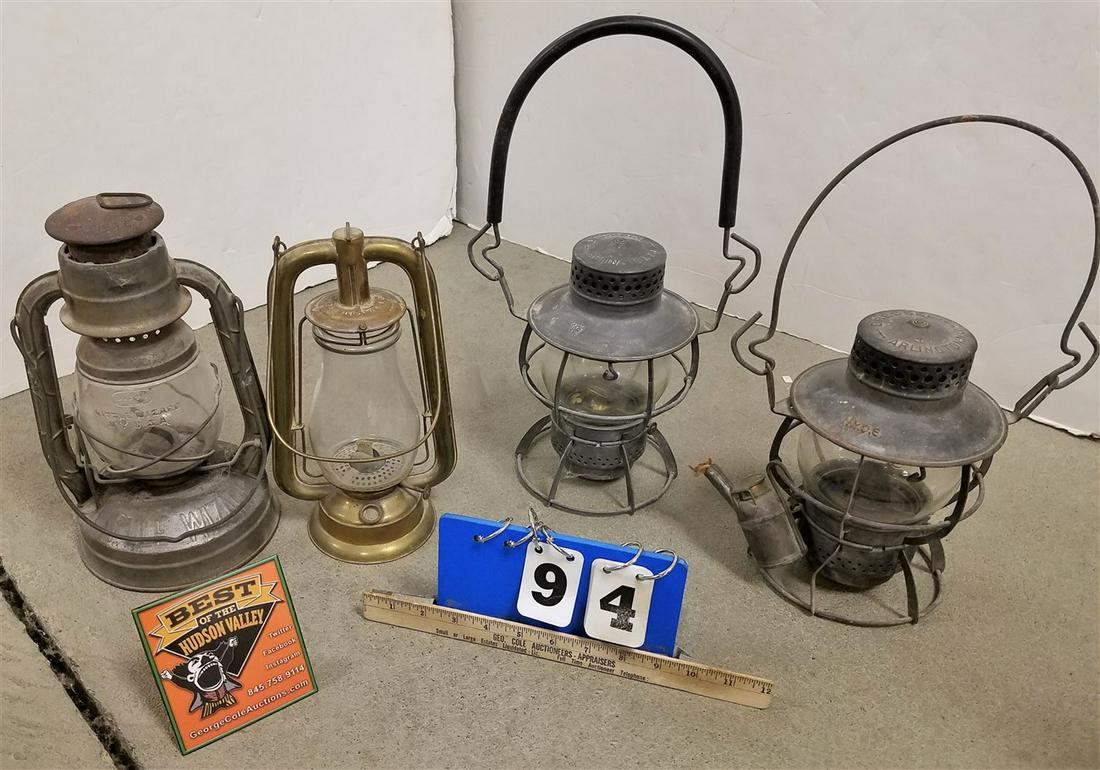 BX/ 4 RR LANTERNS, 2-DRESSEL, DIETZ, LITTLE WIZARD + (1 of 6)