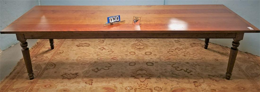 CHERRY HARVEST TABLE 40 3/4"W X 10'L (1 of 6)