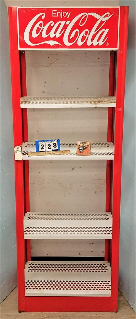 COCA COLA DISPLAY 7'1" X 21 1/2" X 19"D (1 of 3)