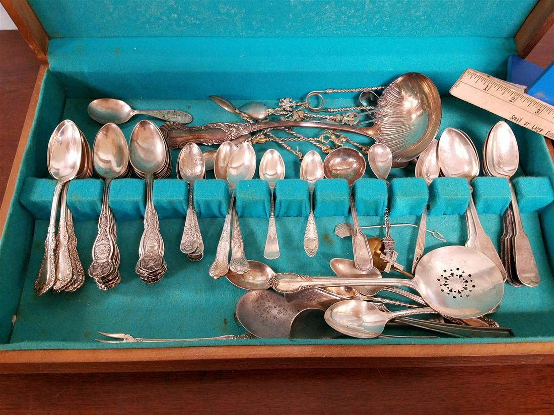 BX SILVERPLATE- STATE TEASPOONS, WORLDS FAIR, ETC. (1 of 3)