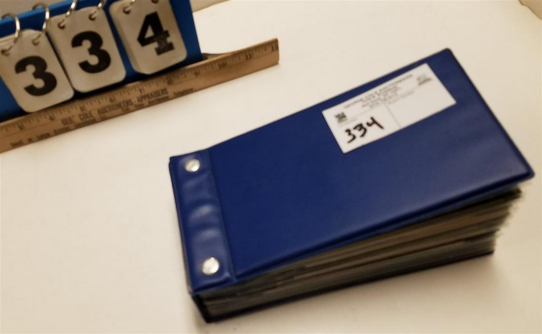 FOLDER OF 31 STAMPLESS COVERS- INCL. HUDSON RIVER RR (1 of 3)