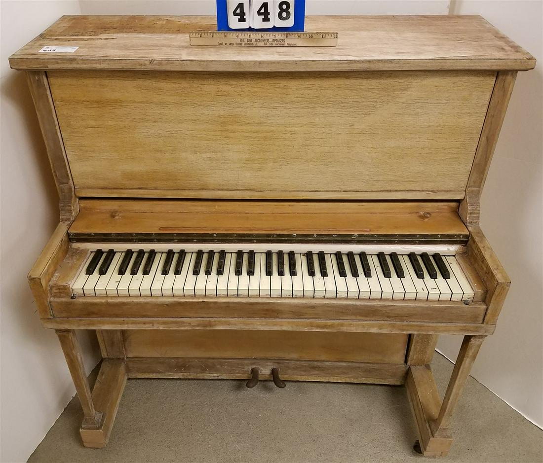 EDWARD POWERS CHILD'S UPRIGHT PIANO, 42.5"H X 38.25"W X (1 of 5)