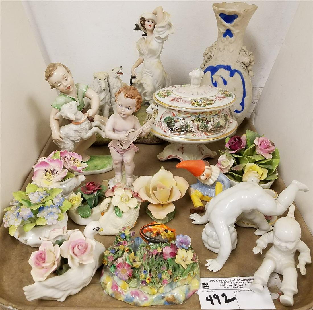 TRAY PORCELAIN ENGLISH FLORAL BOUQUETS, ROSENTHAL GROUP (1 of 2)