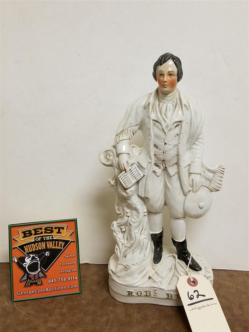 STAFFORDSHIRE FIGURINE, ROBERT BURNS, 13.25" (1 of 4)