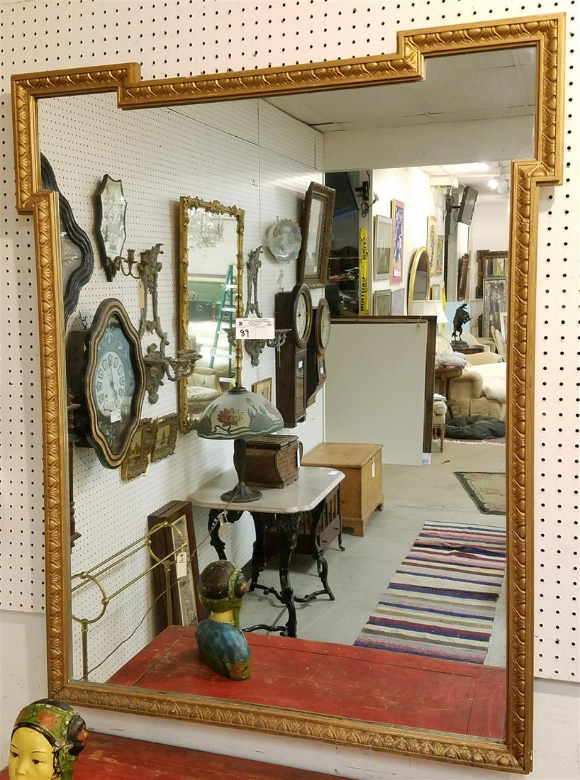 GILT FRAMED MIRROR, 4'H X 29"W (1 of 1)