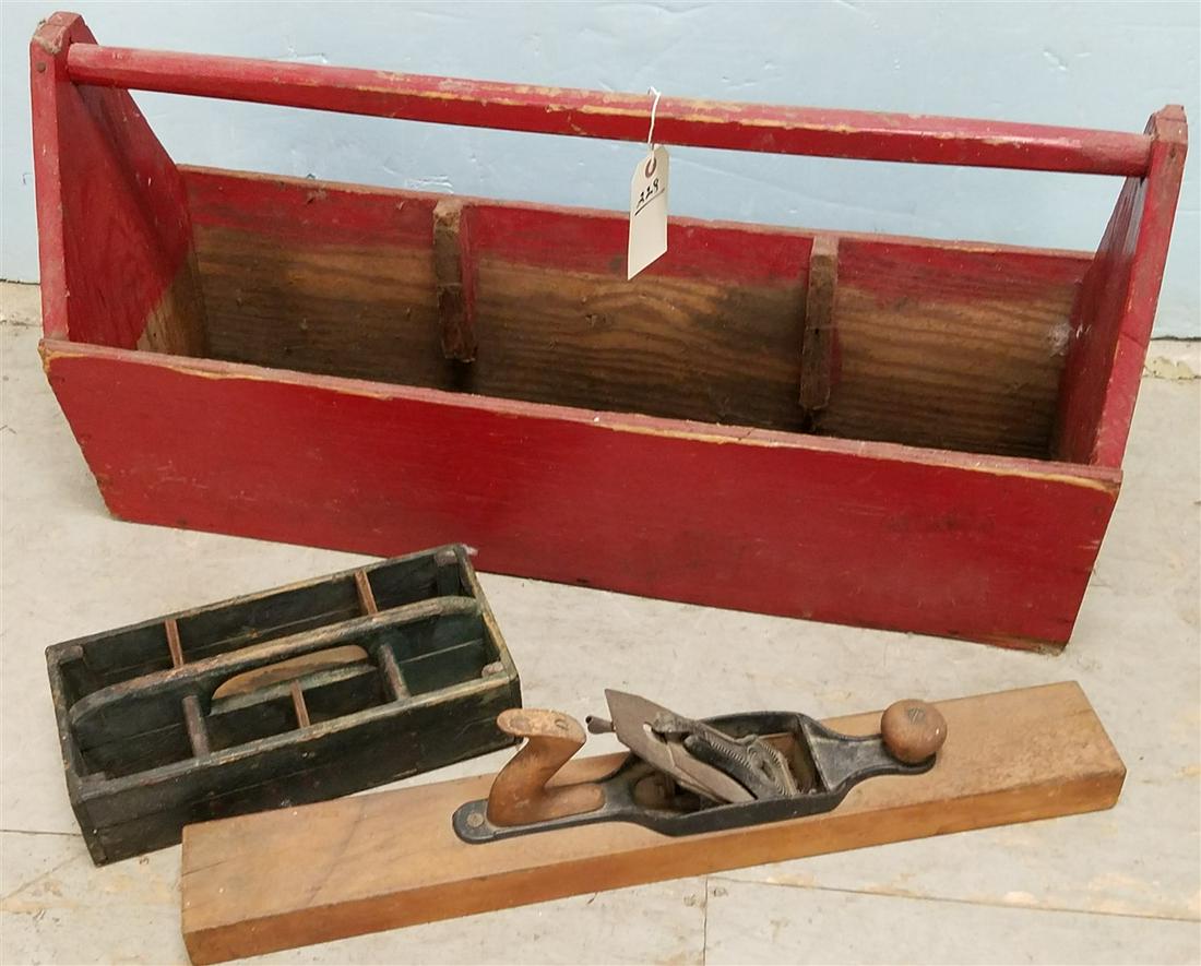 RED TOOL CARRIER W/ SARGENT #3426 PLANE, ETC., 16"H X (1 of 1)
