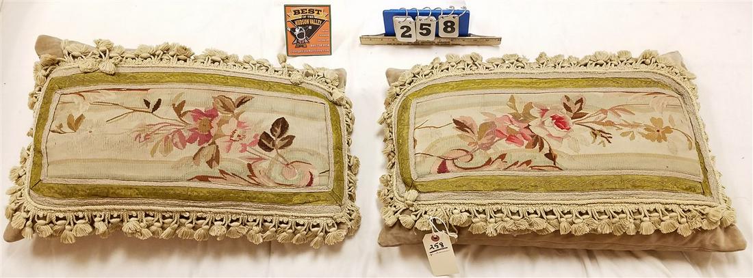 PR. AUBUSSON PANEL PILLOWS, 24" X 16" (1 of 1)
