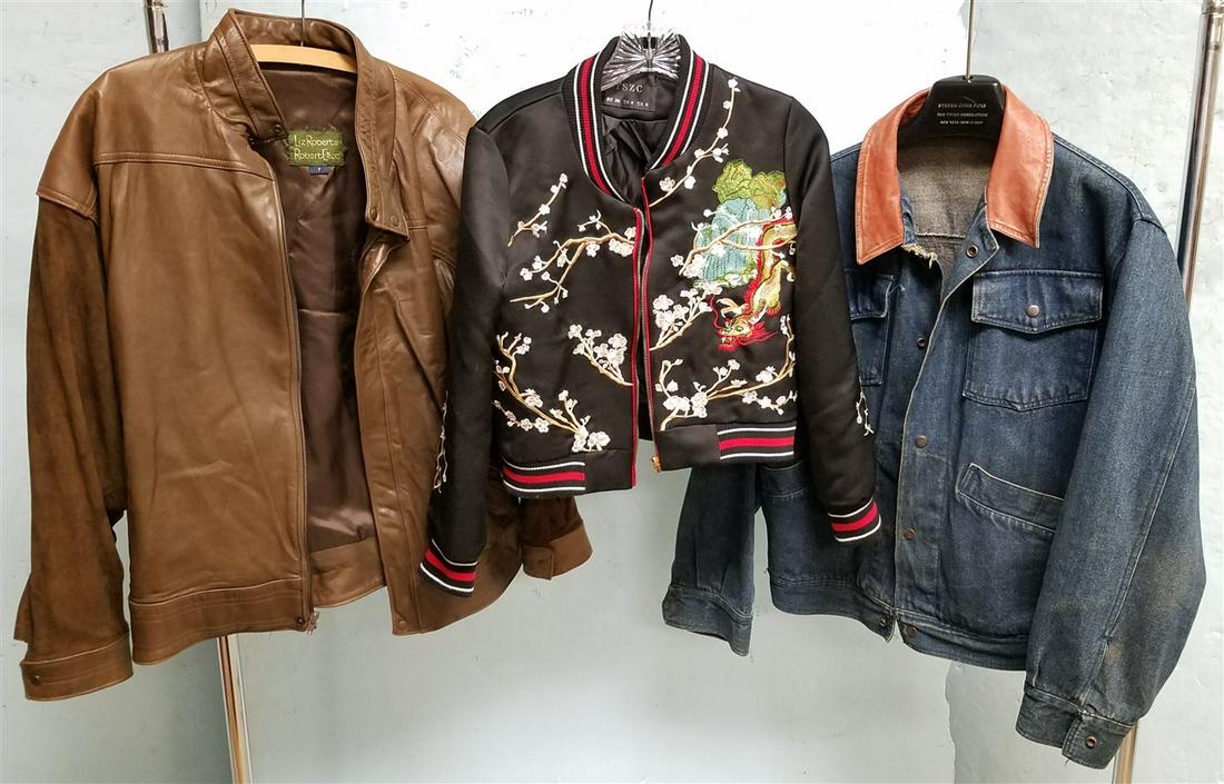 BX LIZ ROBERTS ROBERT ELLIOT LEATHER JACKET SIZE 8, (1 of 3)