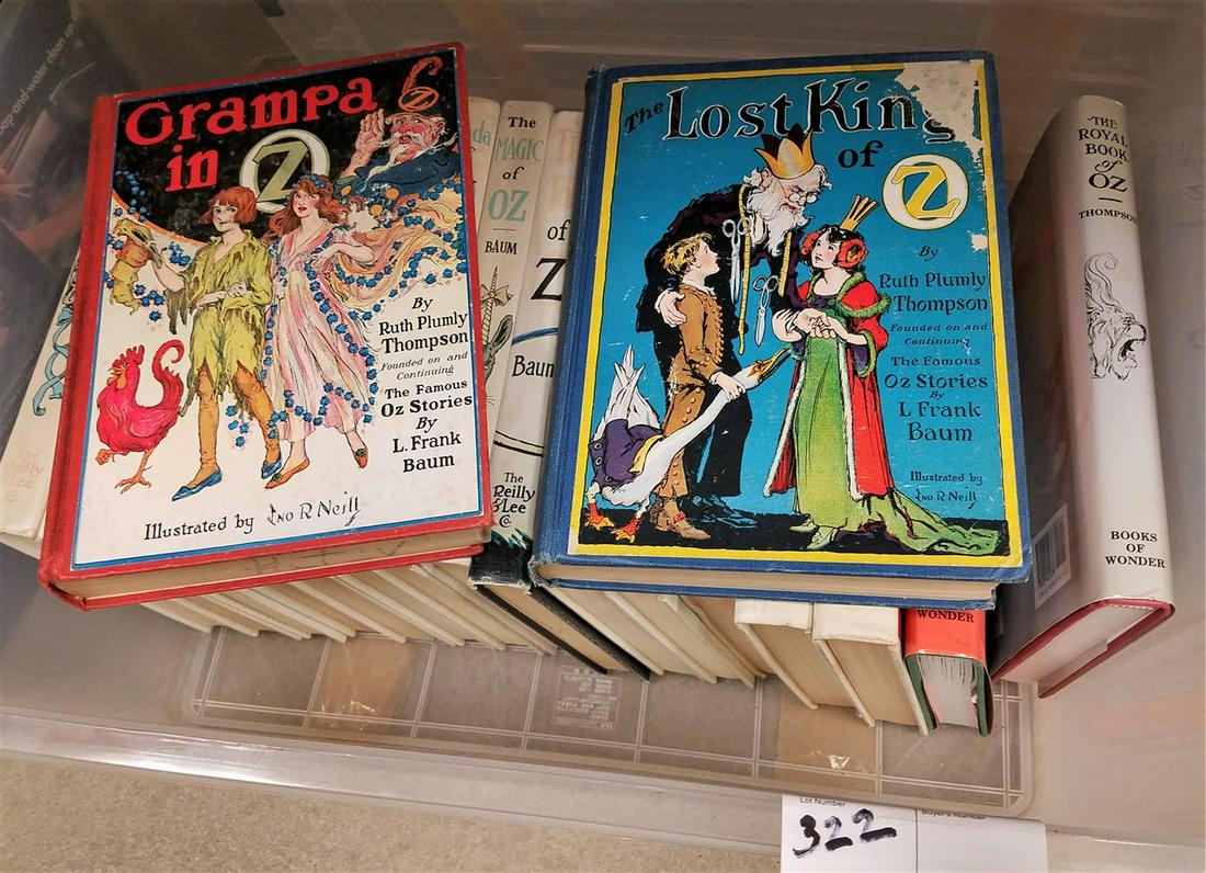 TUB OF 15 BAUM OZ BOOKS + 2 BY RUTH THOMPSON, GRANDPA (1 of 2)