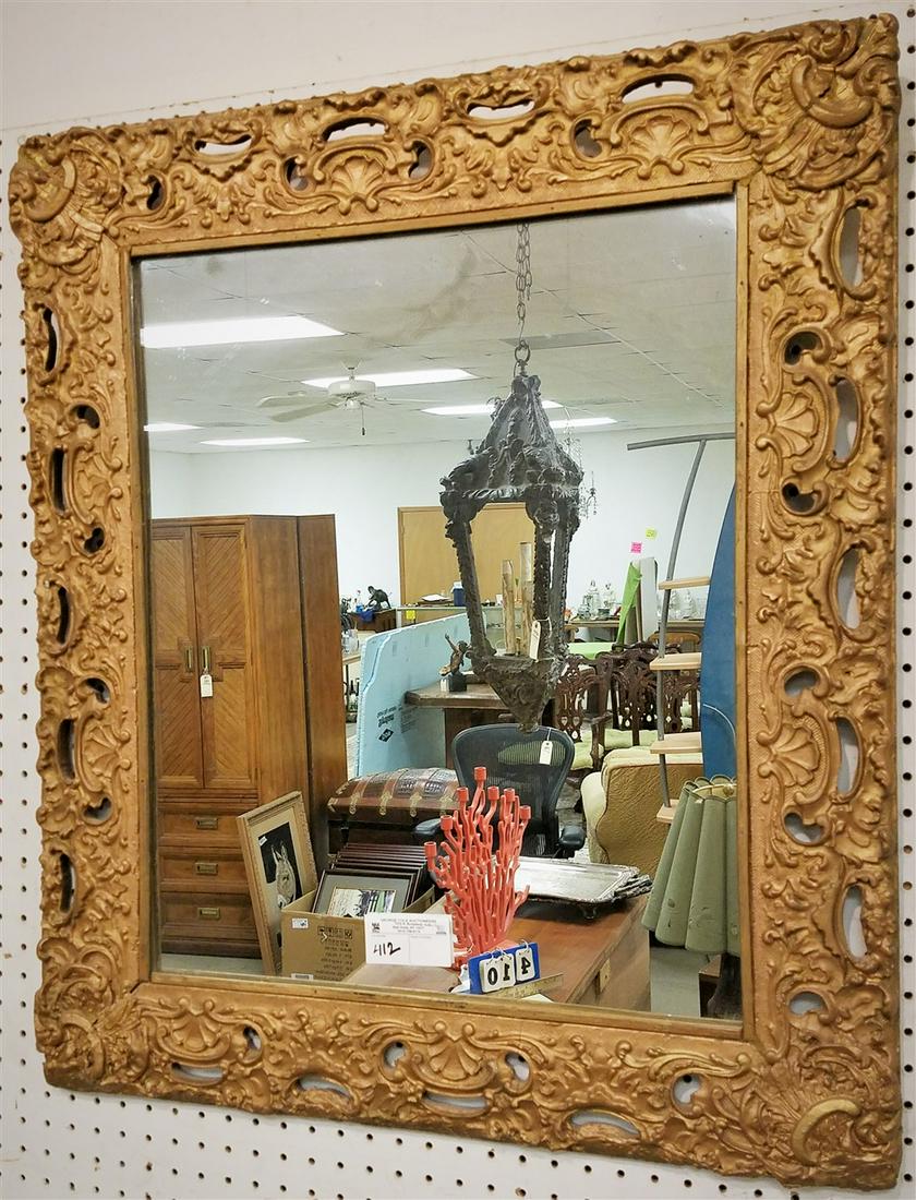 GILT FRAMED MIRROR, 31.25" X 27.5" (1 of 1)