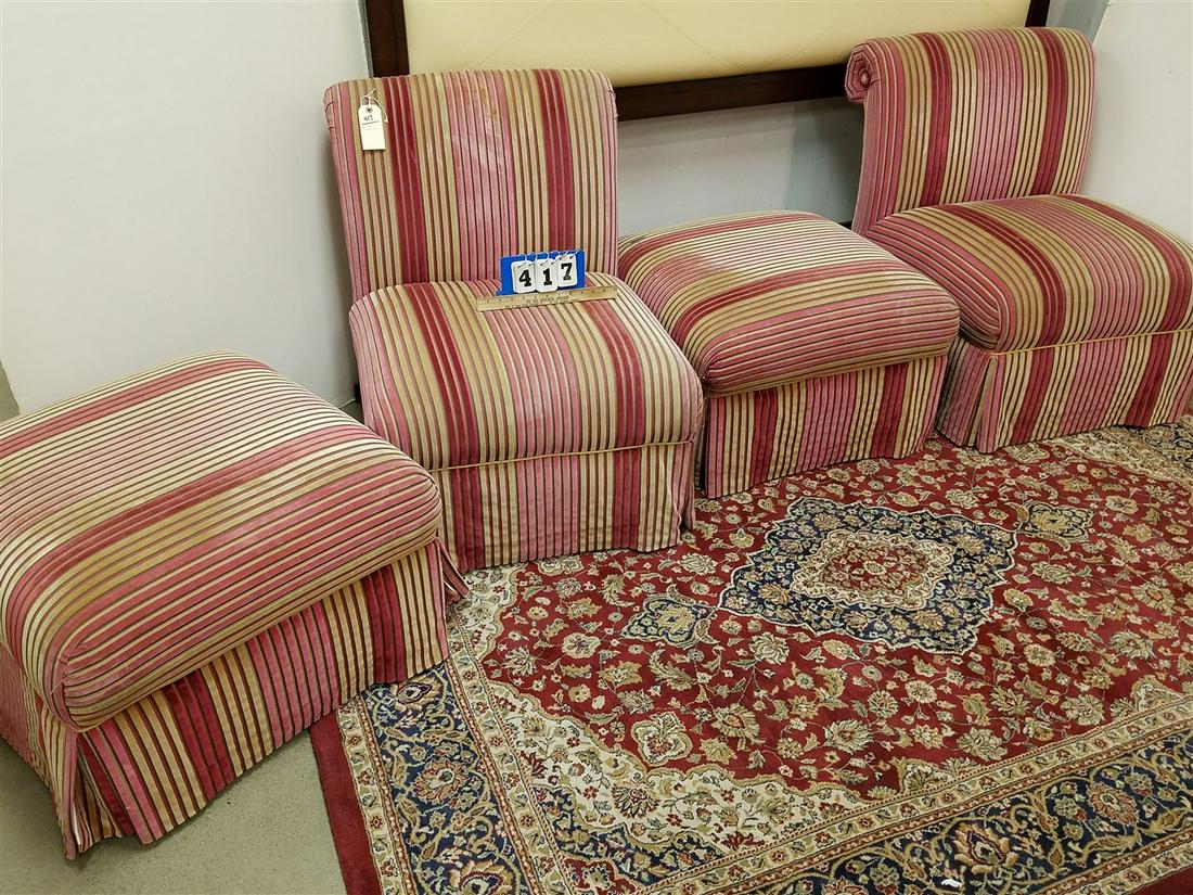 PR. UPHOLS. CHAIRS + OTTOMANS (1 of 3)