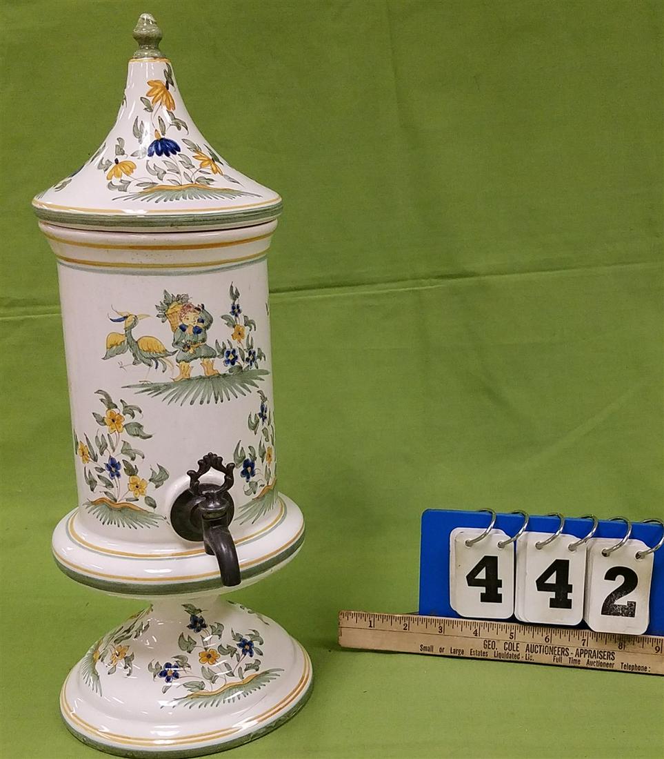 ITALIAN CERAMIC DISPENSER, 17" (1 of 3)