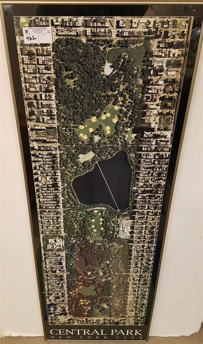 FRAMED PRINT OF CENTRAL PARK, 59" X 20" (1 of 2)