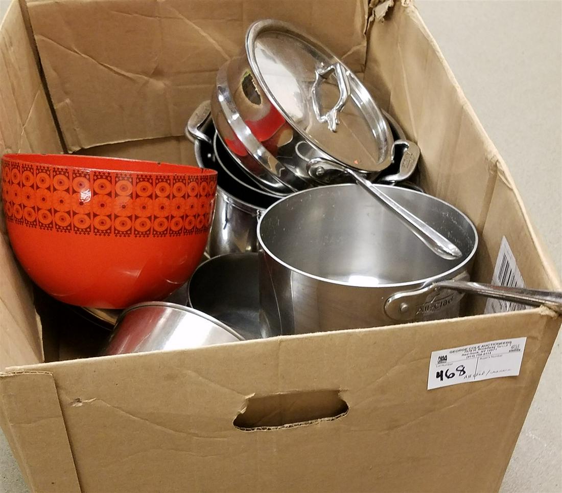 BX POTS-PANS-ALLCLAD, REVERE WARE, ETC. (1 of 2)