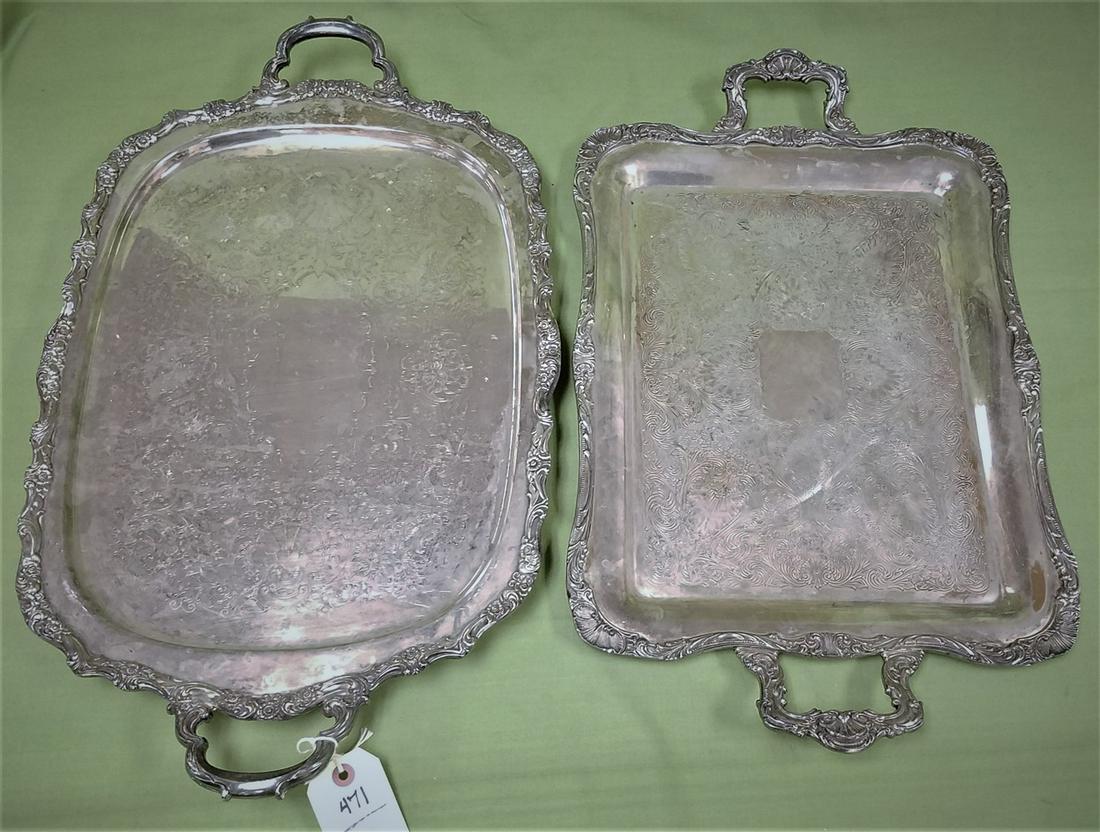 2 SILVERPLATE SERVING TRAYS (1 of 3)