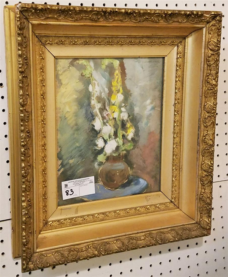 FRAMED W/C FLORAL STILL LIFE, 11.75" X 9.5", IN A GREAT (1 of 1)