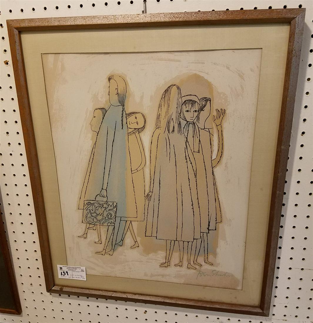 FRAMED LITHO, "FOR THE SAKE OF A SINGLE VERSE", SGND. (1 of 1)