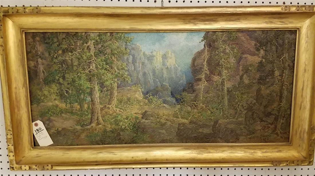 FRAMED O/B "THE BLACK CANYON, ARIZONA", SGND, DAVID (1 of 2)