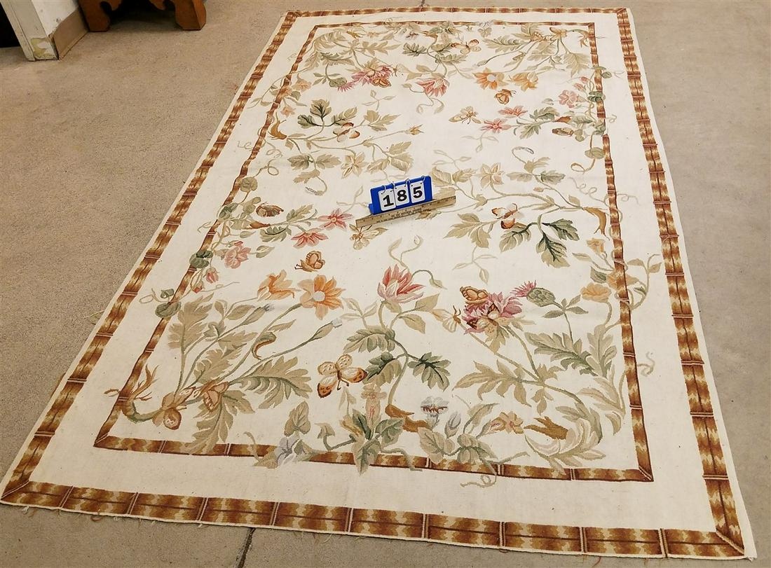AUBUSSON, 4'10" X 8'1": AUBUSSON, 4'10" X 8'1"