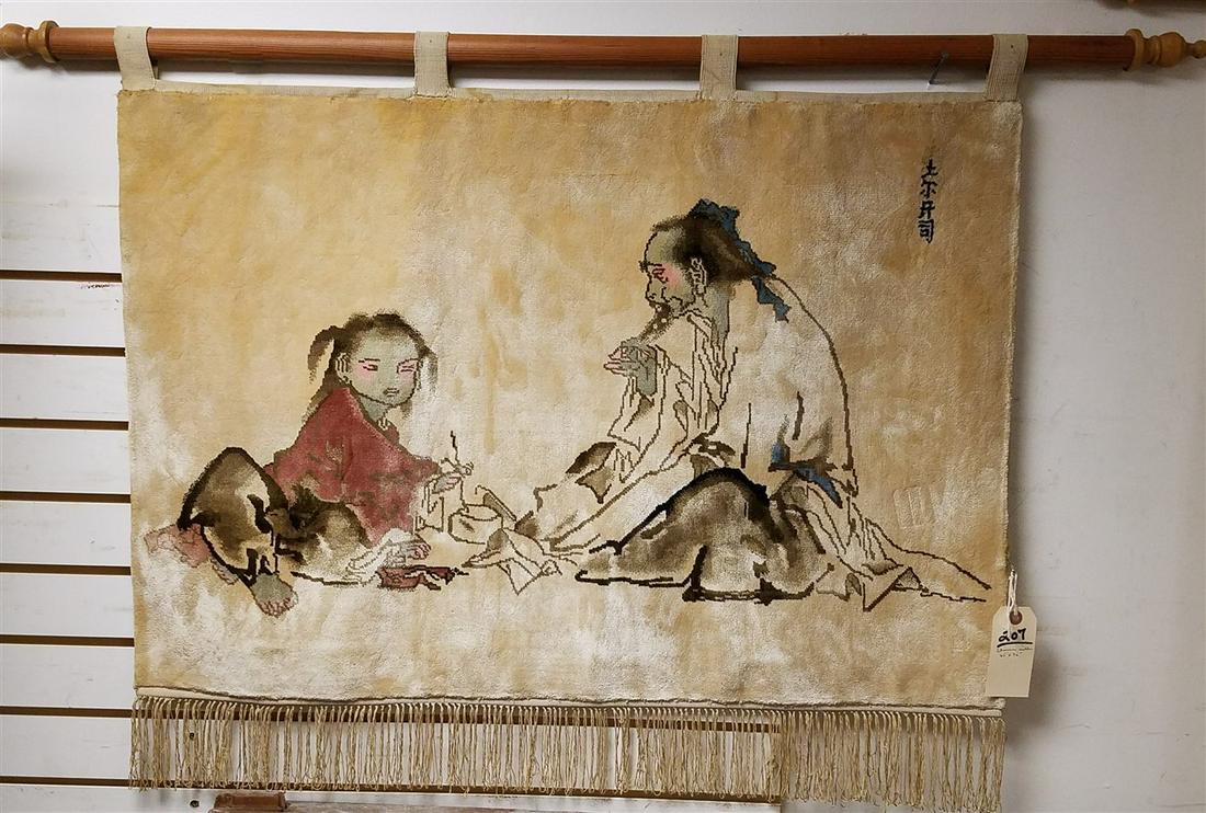 CHINESE SILK WALL HANGING, 25" X 36" (1 of 1)