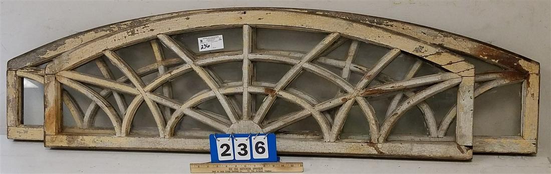 PR, ARCHED WINDOW SASHES, 15.75"H X 59.75" + 16"H X (1 of 2)